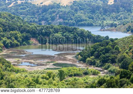 Lake Chabot In Alameda County, California, Usa.