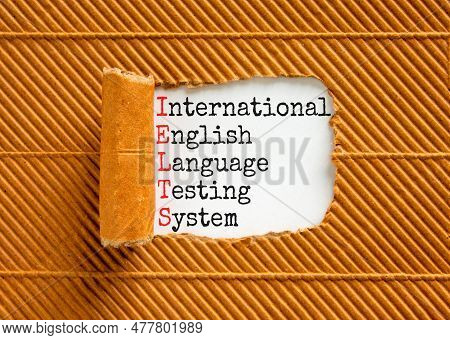 Ielts Symbol. Concept Words Ielts International English Language Testing System On White Paper. Beau