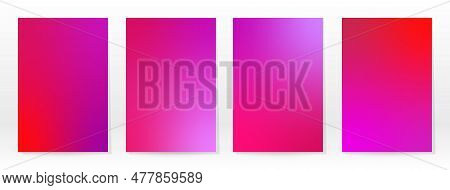 Minimal Poster. Pastel Soft. Pink Rose Gradient Set. Graphic Color Background. Blurred Mesh Texture.