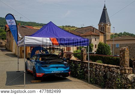 Marchampt, France, June 17, 2023 : The 61St Marchampt En Beaujolais National Hill Race, Organised By