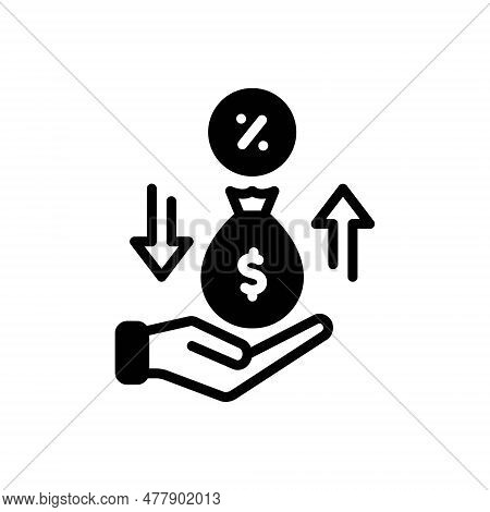 Black Solid Icon For Lender Creditor Banker Money-lender Granter Pawnbroker Creditor Bestower Briber