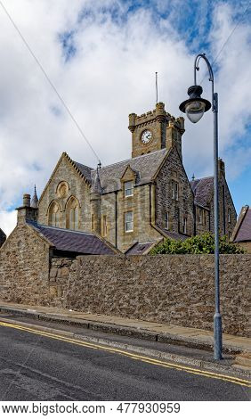 19th Century Lerwick Town Hall In Lerwick, Shetland Islands, Scotland - 18th Of July 2012