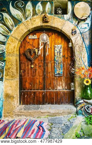 Valogno, Italy - June 18, 2023: Street Murals In Valogno , Province Of Caserta, Campania, Italy. Val