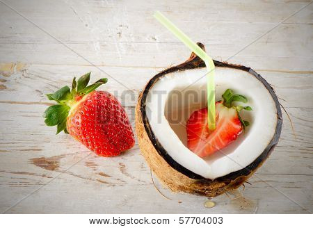 Coconut And Strawberries