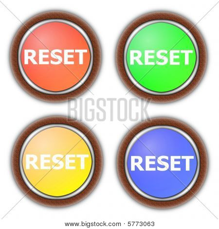 Colección de botón de reset