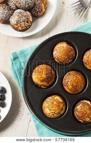Homemade Aeblskiver Danish Pancake