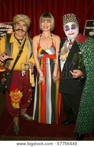 Bill Perron with Rena Riffel and Count Smokula  at the Los Angeles Premiere of 'Trasharella'. Lions Gate Screening Room, Santa Monica, CA. 05-09-09