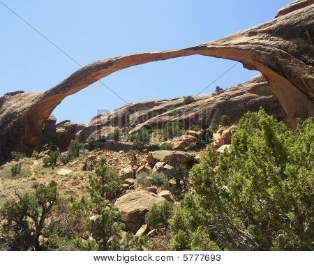 Liggande bågen, Arches National Park, Moab, Utah