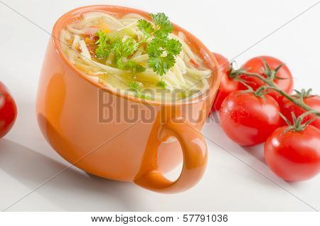 Bowl Of Chicken Vegetable Soup