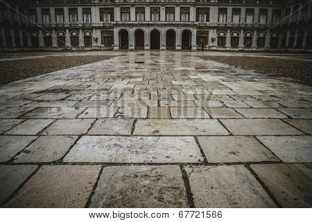 majestic palace of Aranjuez in Madrid, Spain