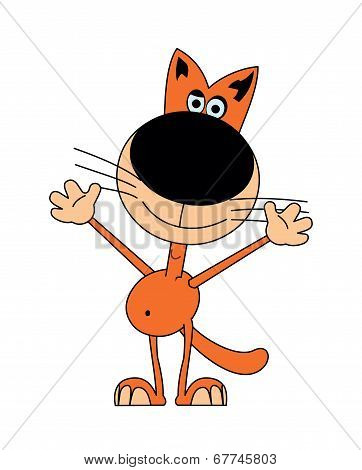 Cat Is Welcoming
