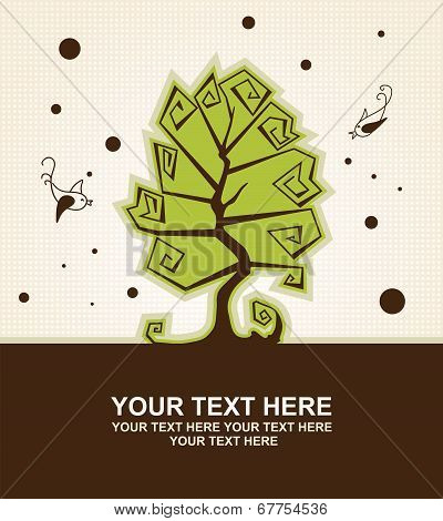 Stylized vector tree