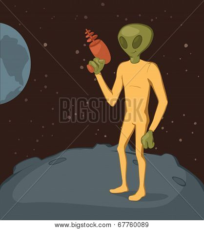 Green alien