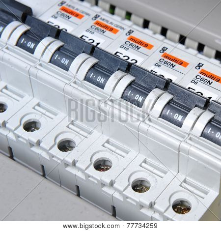 Panel With  Electrical Equipment