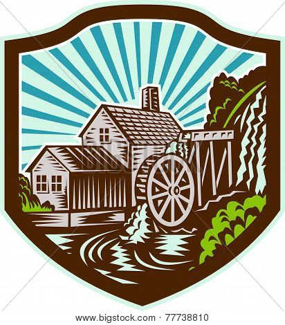 Watermill House Shield Retro