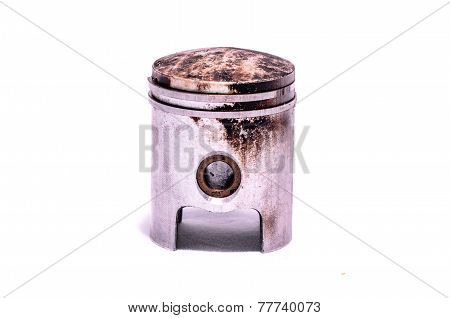 Old Worn Engine Piston
