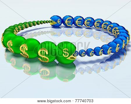 Voracious Caterpillars Are Chasing Each Other And For The Money