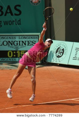 Alicia Molik (aus) på Roland Garros 2010