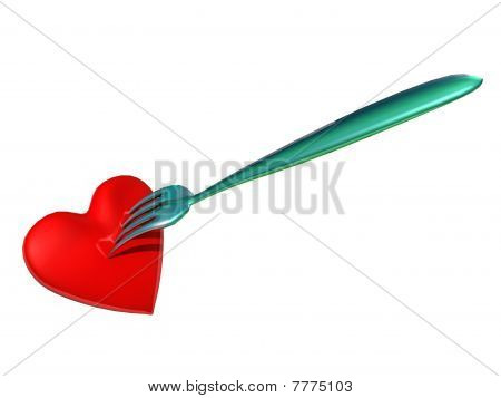 Horquilla en corazón