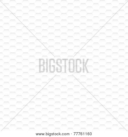 Abstract White Hexagon Texture Seamless