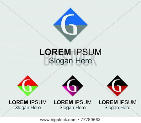 Letter G logo template design vector