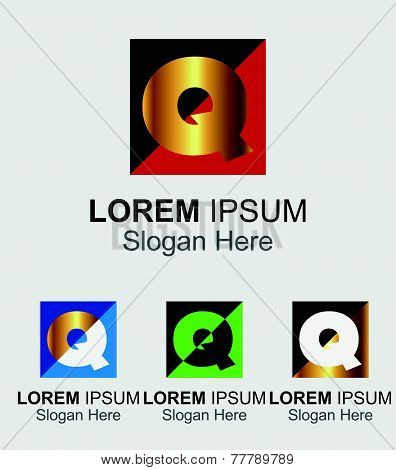 Letter Q logo design sample icon