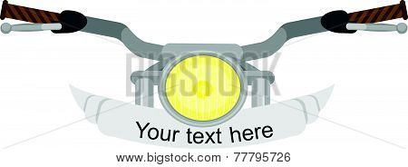 Motorcycle steering wheel