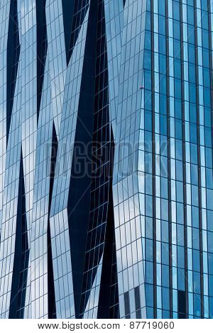 the windows of a modern building for offices