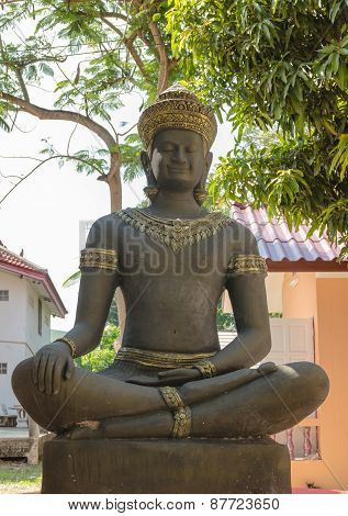 statue for Khmer deva sitting