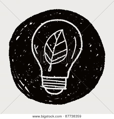 Environmental Protection Concept; Saving Energy To Protect Our Environment; Doodle