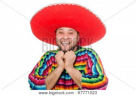 Funny mexican isolated on white