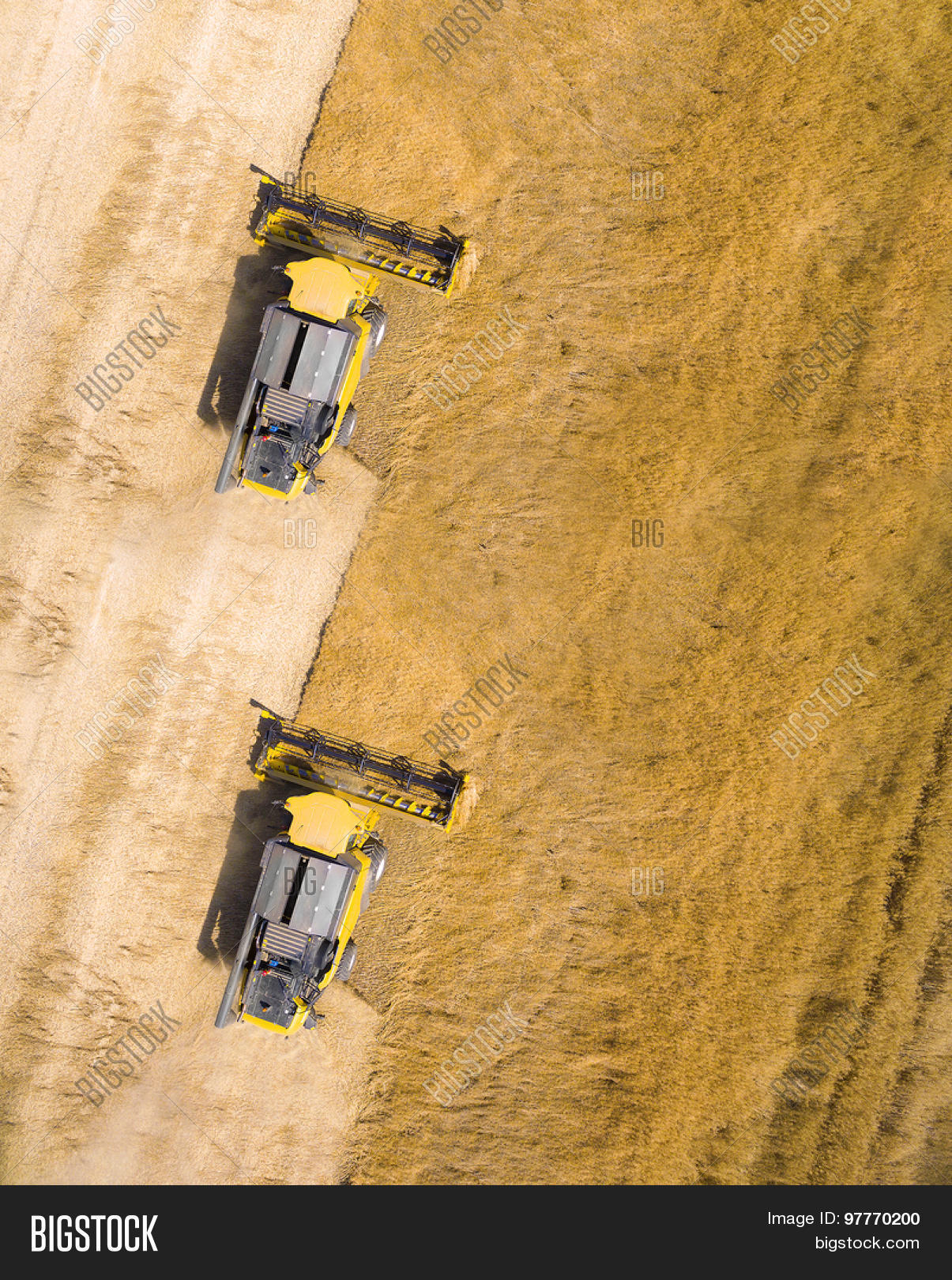 Aerial View Combine Image & Photo (Free Trial) | Bigstock