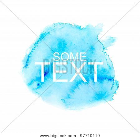 Abstract watercolor background. Vector