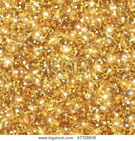 Abstract Seamless Gold Background.