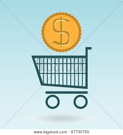 Shopping Chart With Dolar Coin