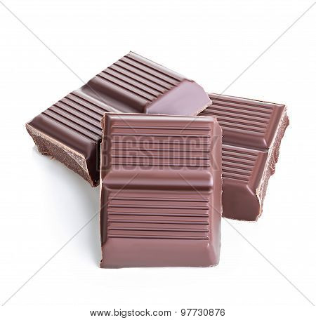 Chocolate Isolated On White Background
