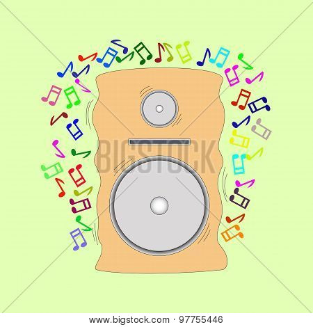 Dance Music Speakers And Notes