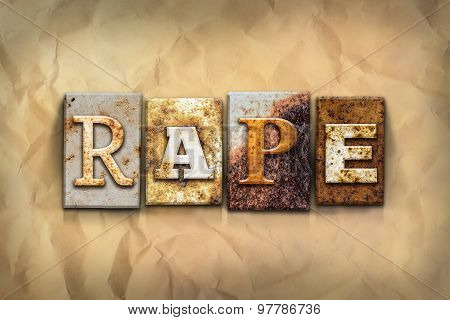 Rape Concept Rusted Metal Type