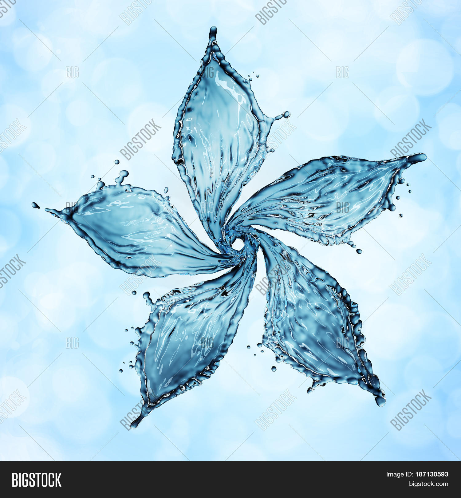 Flower Made Water Image & Photo (Free Trial) Bigstock
