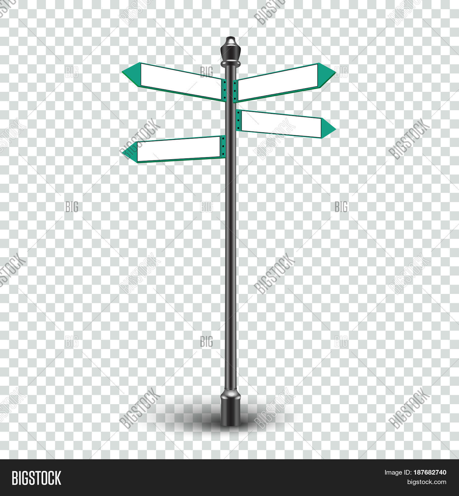 Blank White Road Signs Image &amp; Photo (Free Trial) | Bigstock