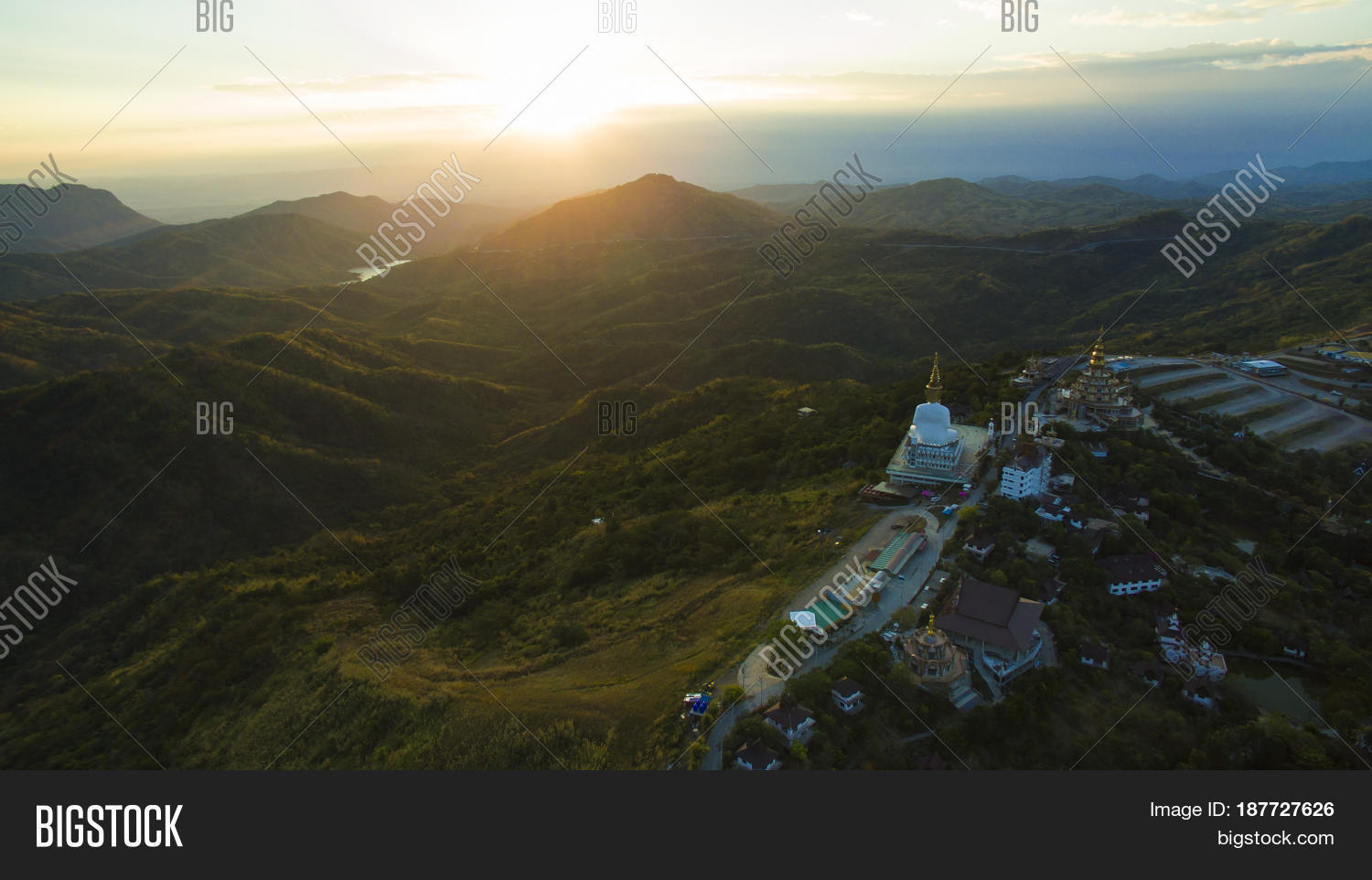 Phar View Aerial View Wat Phar Image & Photo (Free Trial) | Bigstock