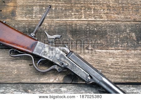 Antique Civil War era rifle made around 1863 with room for your type.
