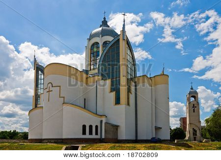 Ortodoksinen kirkko Chortkiv Ukrainassa