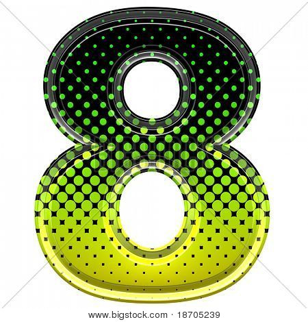 Rasterointi 3d numero