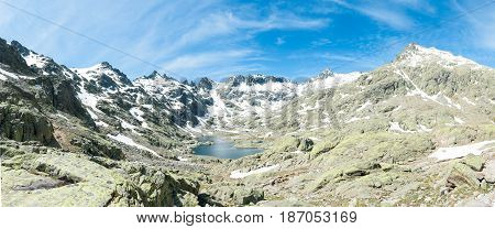 panoramic view of the mountains in the province of Avila