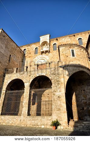 Anagni, little medieval town in the Lazio region, Italy, Called the city of the Popes