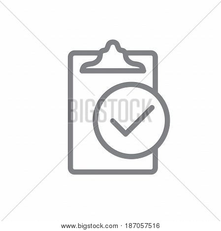 Singletasking or Monotasking icon with checkmark and clipboard