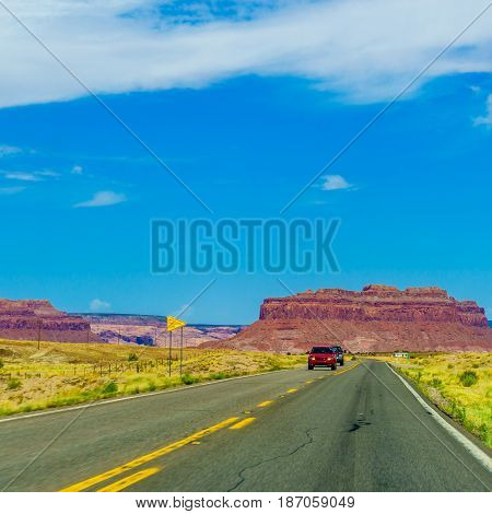 A road leading to Monument Valley Kayenta Arizona