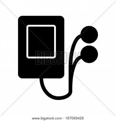 portable music device. Vector icon. Music player isolated on white. eps 10