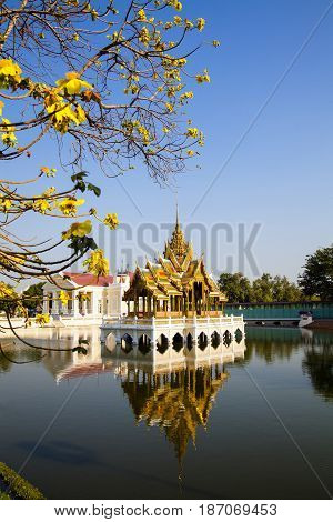 Bang Pa-In Royal Palace known as the Summer Palace. Located in Bang Pa-In district Ayutthaya Province THAILAND